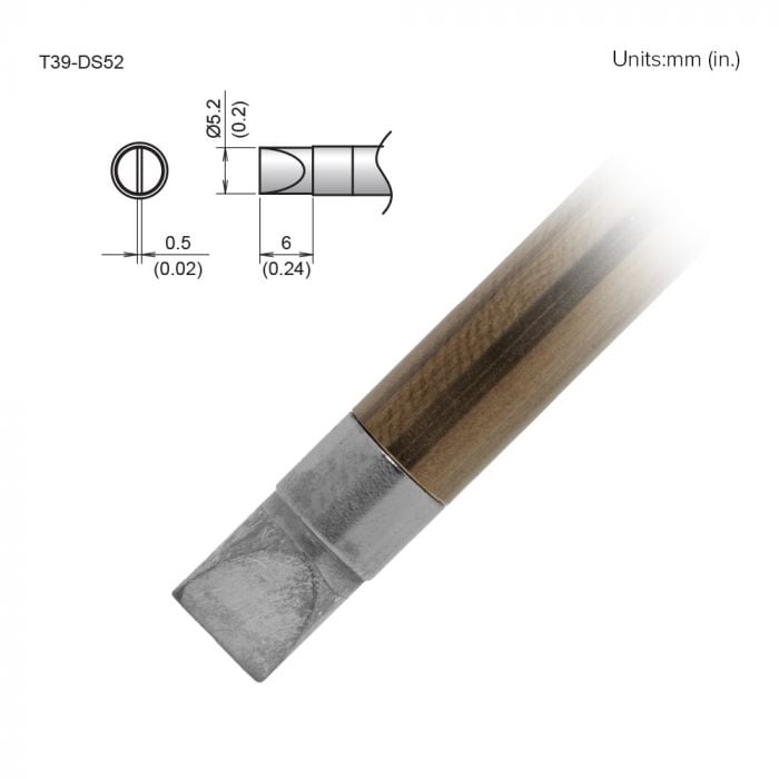Hakko T39 Soldering Tip/Shape-5.2DS For FX971