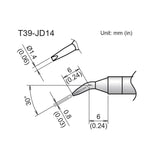 Hakko T39 Soldering Tip/Shape-1.4Jd For FX971