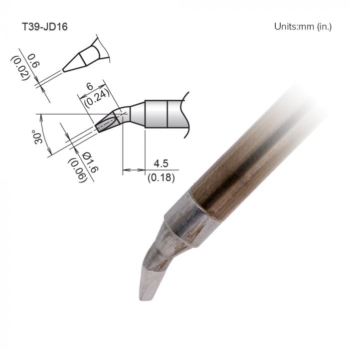 Hakko T39 Soldering Tip/Shape-1.6Jd For FX971