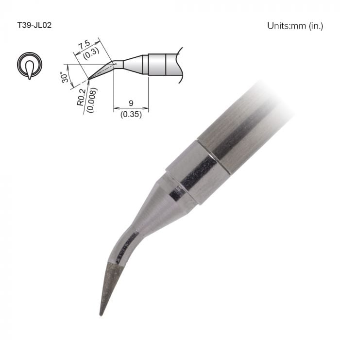 Hakko T39 Soldering Tip/Shape-0.2Jl For FX971