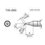 Hakko T39 Soldering Tip Shape 0.2JS for FX971