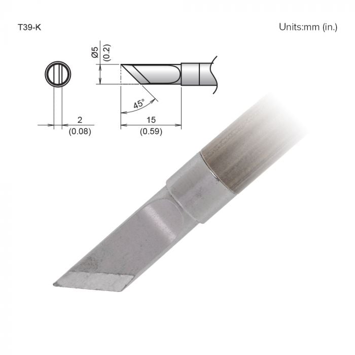 Hakko T39 Soldering Tip/Shape-Kf For FX971