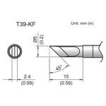 Hakko T39 Soldering Tip/Shape-Kf For FX971