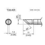 Hakko T39 Soldering Tip/Shape-Kr For FX971