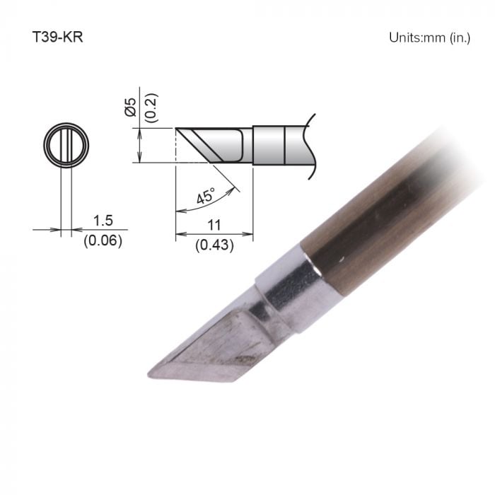 Hakko T39 Soldering Tip/Shape-Kr For FX971