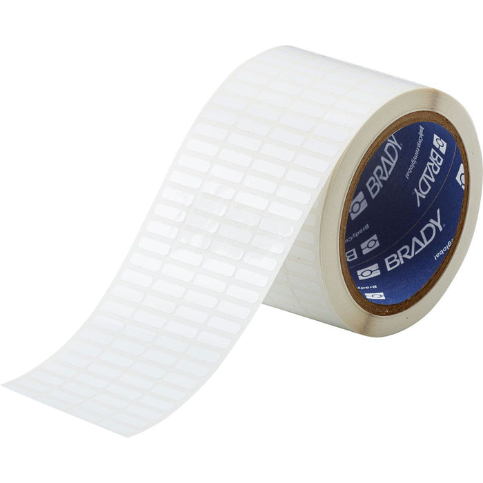 Brady Harsh Environment Multi-Purpose Polyester Labels for 76mm Core Printers, 16.51mm (W) x 5.08mm (H), White