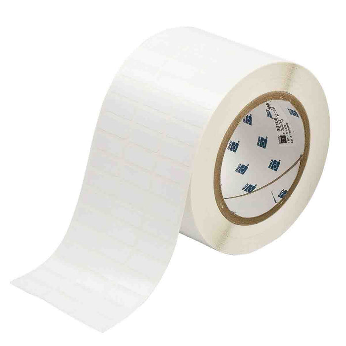 Brady Harsh Environment Multi-Purpose Polyester Labels for 76mm Core Printers, 25.40mm (W) x 9.53mm (H), White