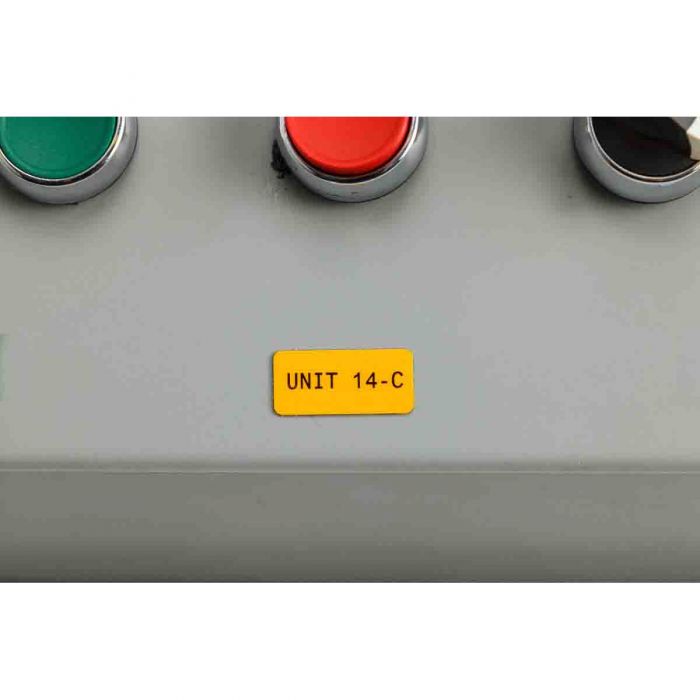 Brady Raised Pabel Labels for M7 Printers 12.45mm(H) x 26.92mm(W) Yellow