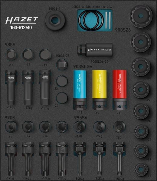 Hazet Impact Socket Set 40 Piece 163-612/40