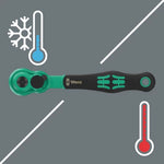 Wera 8010 A Zyklop Comfort Ratchet with Reversing Lever 1/4