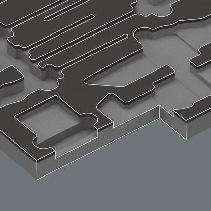 Wera 9860 Foam Insert Stainless Set 1 (Empty) 137360
