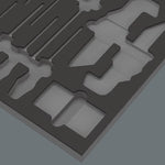 Wera 9860 Foam Insert Stainless Set 1 (Empty) 137360