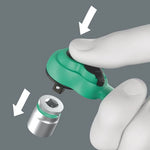 Wera 8100 SA 13 Zyklop Comfort Ratchet Set wth Reversing Lever 1/4