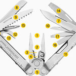 Leatherman 17 Tool Rebar Multi-Tool Black with Molle Sheath