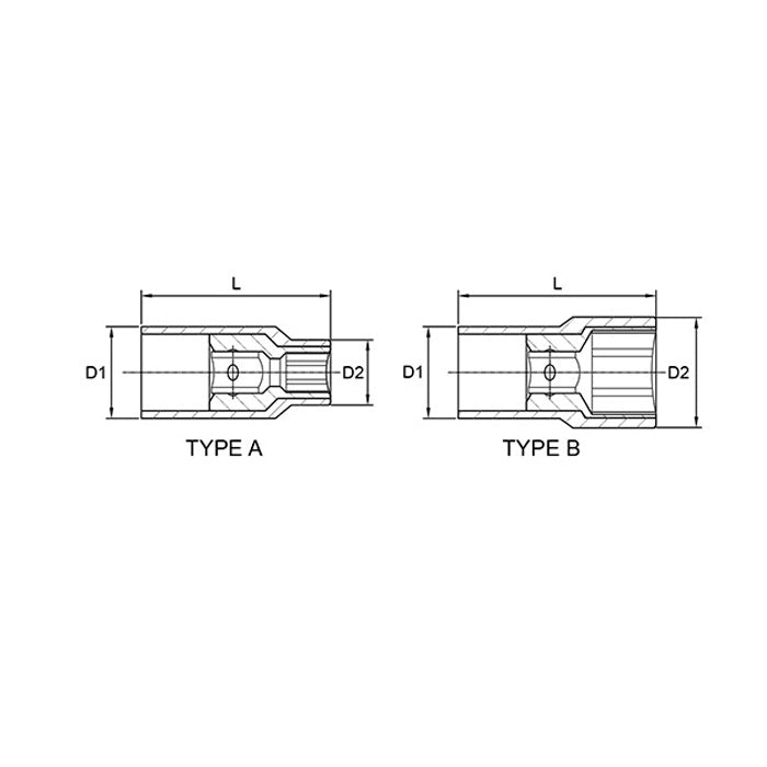 Toptul VDE Insulated 6pt Socket 1/4in Dr. x 5mm