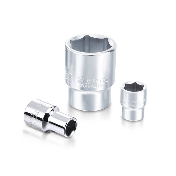 Toptul 6 Point CR-V Socket 1/4in Dr. x 4mm x 25mm