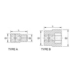Toptul 6 Point CR-V Socket 1/2in Dr. x 13mm x 38mm