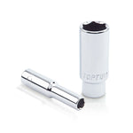Toptul 6 Point CR-V Deep Socket 1/4in Dr. x 9/16in x 50mm