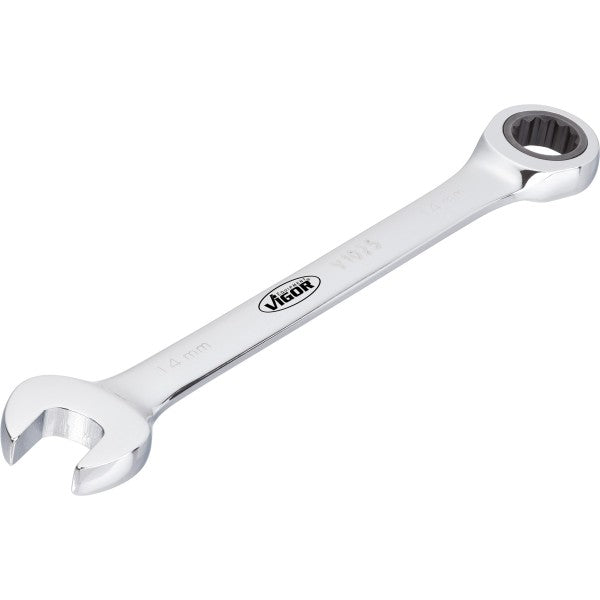 Vigor 12-Point Ratcheting Combination Wrench Long V1008 8mm