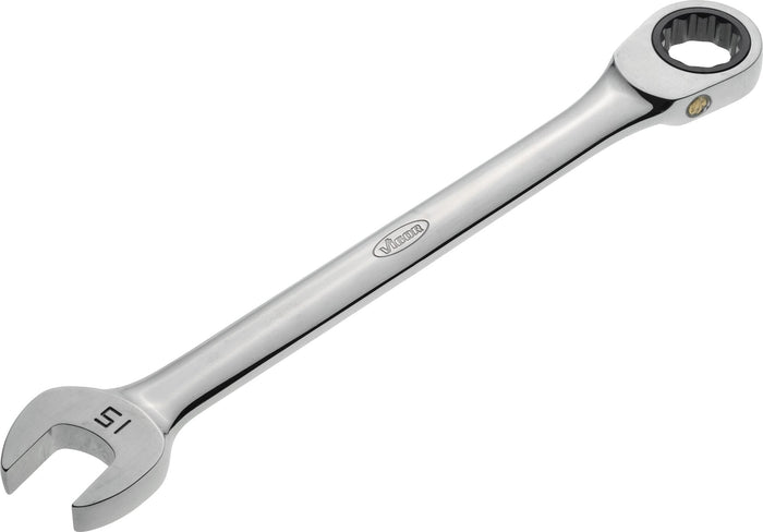 Vigor 12-Point Ratcheting Combination Wrench Long V1026 15mm