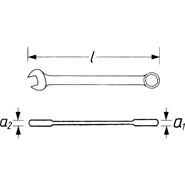 Vigor 19mm Ratcheting Combination Wrench Short 12 Point Profile V2833