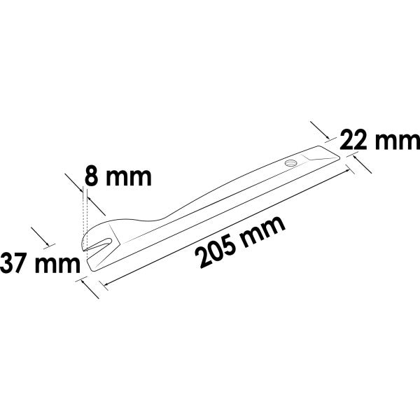 Vigor Release Lever and Clip Release Serrated V1371-6