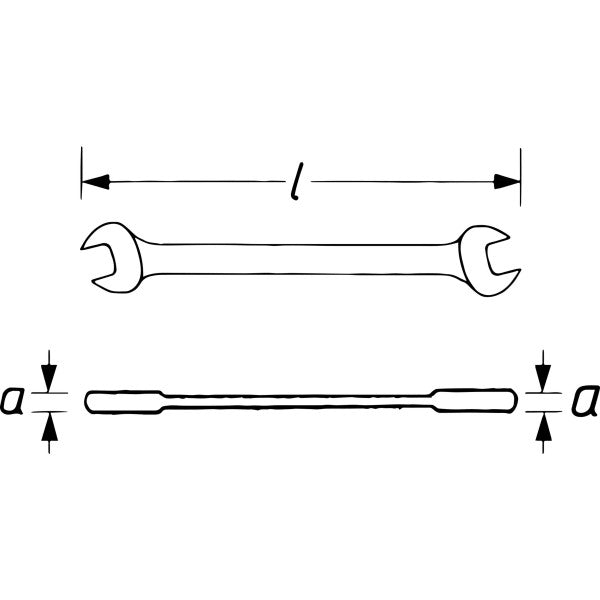 Vigor Double Open-End Spanner 18 x 19mm