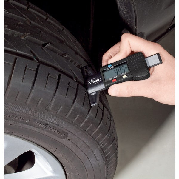 Vigor Tyre Tread Depth Gauge V1584