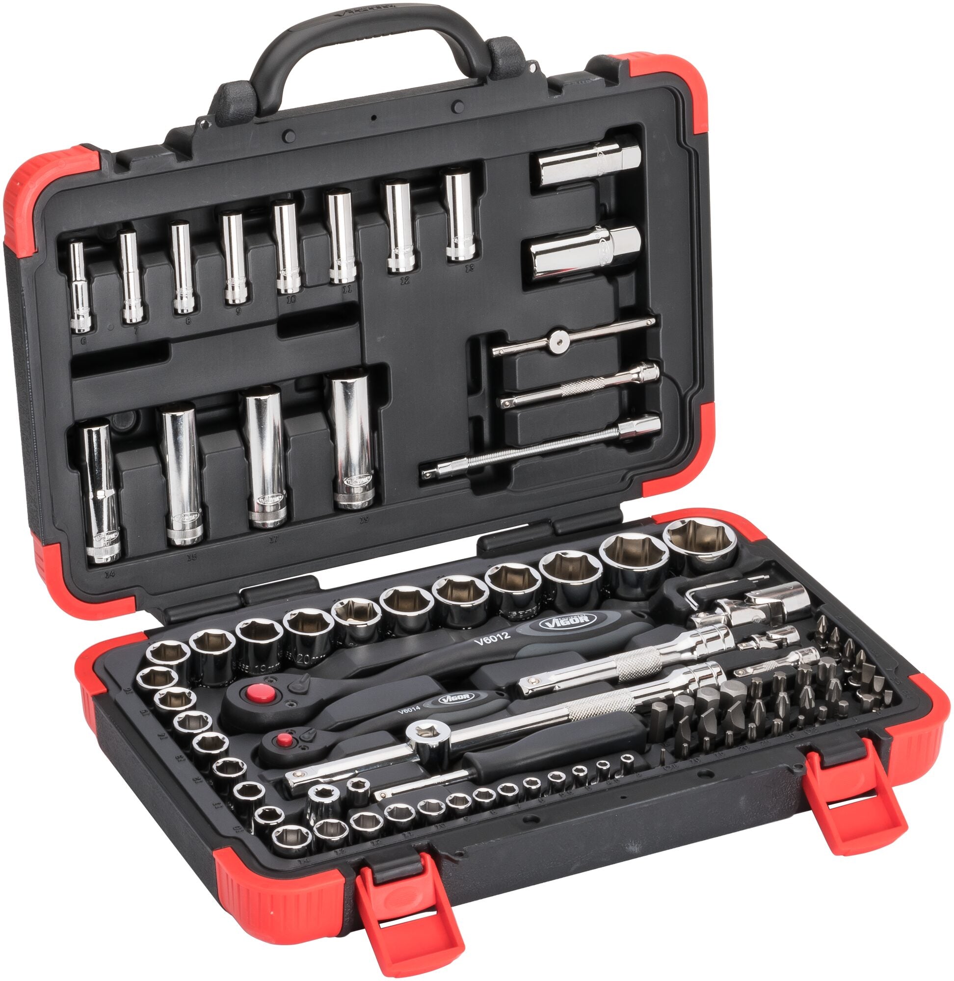 Vigor 94 Pce Mixed Drive Socket Set V1706N For Sale Online Mektronics