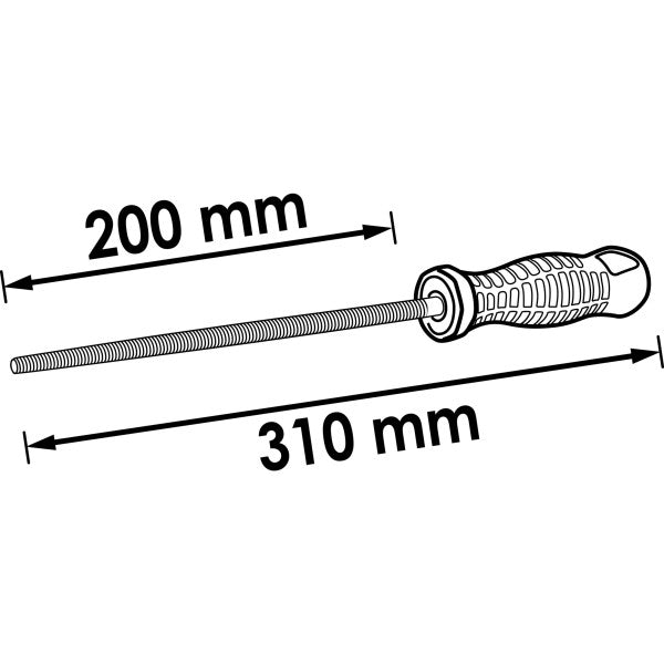 Vigor Round File V1801 310mm