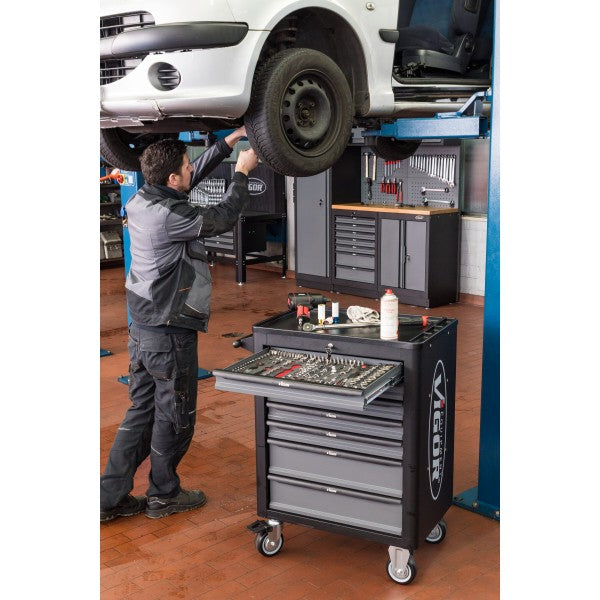 Vigor 248 Piece Tool Trolley Series L with Assortment V4219