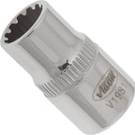Vigor 1/4in Drive 8mm Socket with Multi-Purpose Profile V1981