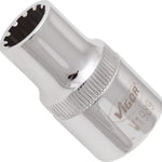 Vigor 1/2in Drive 11mm Socket with Multi-Purpose Profile V1989