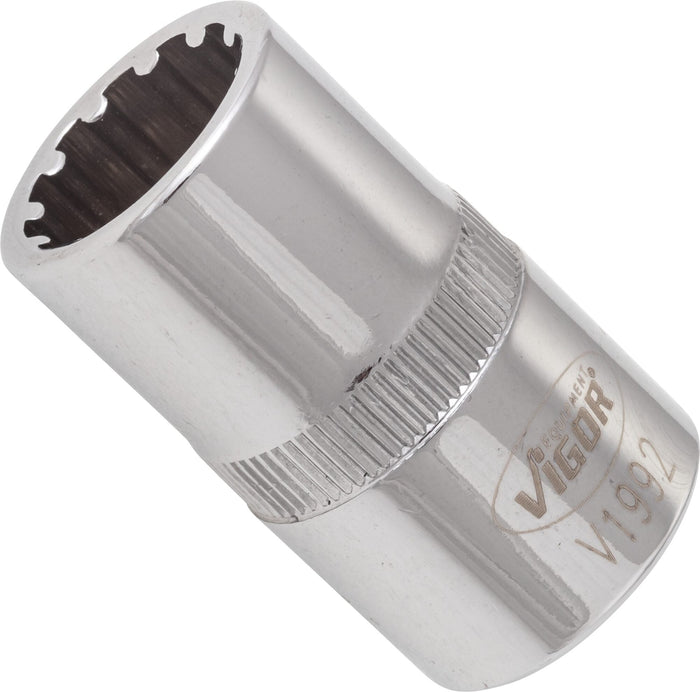 Vigor 1/2in Drive 14mm Socket with Multi-Purpose Profile V1992