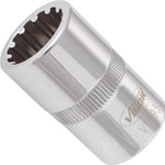 Vigor 1/2in Drive 15mm Socket with Multi-Purpose Profile V1993