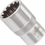 Vigor 1/2in Drive 17mm Socket with Multi-Purpose Profile V1995
