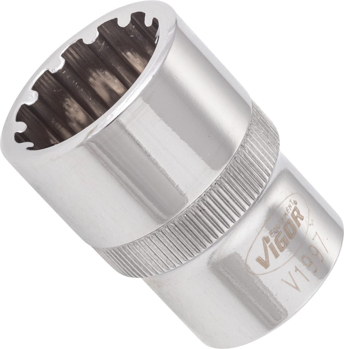 Vigor 1/2in Drive 19mm Socket with Multi-Purpose Profile V1997