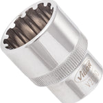 Vigor 1/2in Drive 22mm Socket with Multi-Purpose Profile V2000
