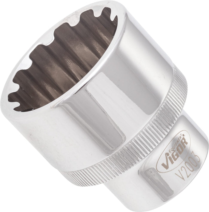 Vigor 1/2in Drive 30mm Socket with Multi-Purpose Profile V2003