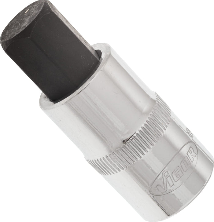 Vigor 1/2in Drive Hex Socket Bit V2107 14mm