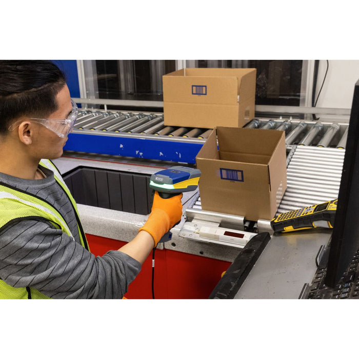 Brady V2200 Wired Barcode Scanner with USB-C, Coiled Cable 3m