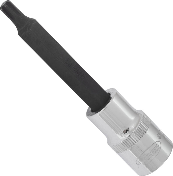 Vigor 1/2in Drive Ribe Socket Bit V2212 M6