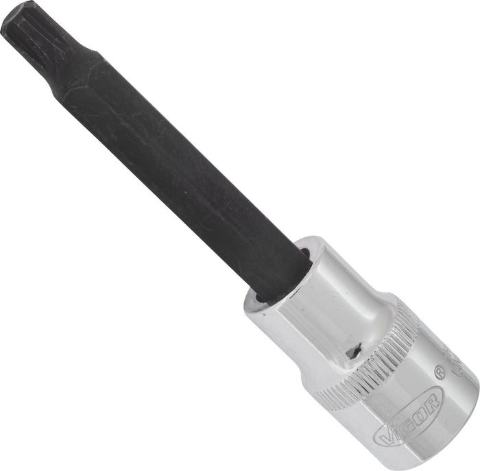 Vigor 1/2in Drive Ribe Socket Bit V2214 M8