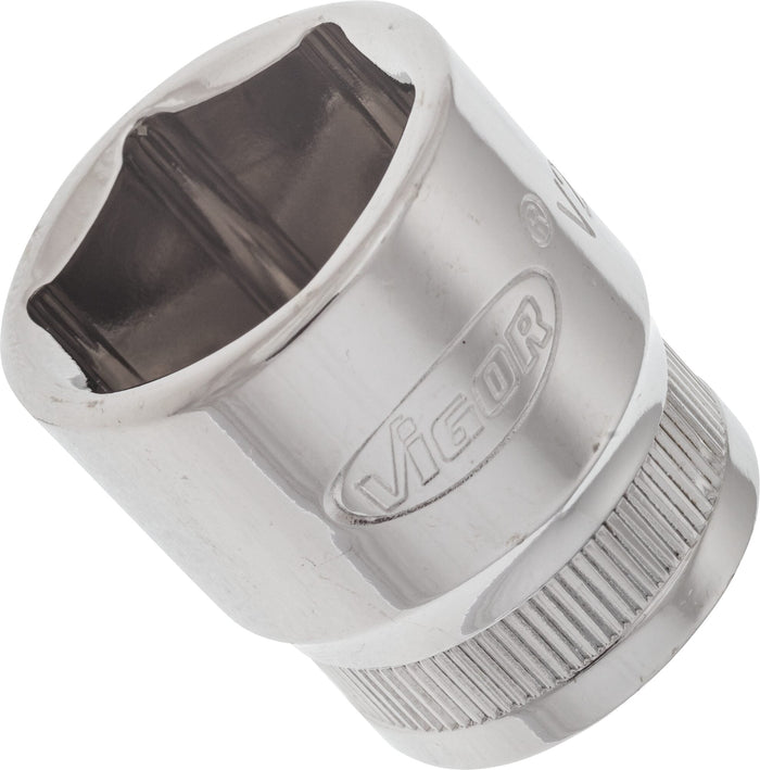 Vigor 3/8in Drive 6 Point Socket V2265N 19mm