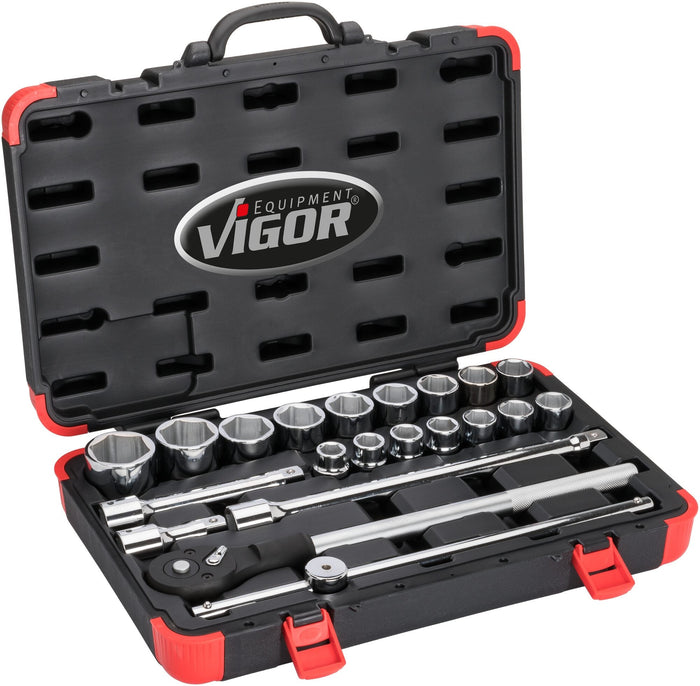 Vigor 21 Pce 3/4in Drive Socket Set V2318N