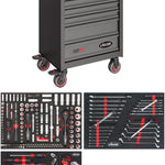Vigor 164 Piece Tool Trolley Series M with Assortment V2379N