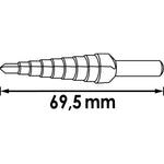 Vigor HSS Step Drill 4-12mm V2394