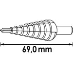 Vigor HSS Step Drill 4-30mm V2396