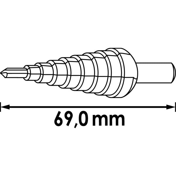 Vigor HSS Step Drill 4-30mm V2396