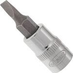 Vigor 1/4in Drive Slotted Socket Bit V2427N 0.8 x 4mm
